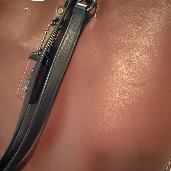 Coach 1941 Rogue Bordeaux Gloved Tanned Leather Tote Shoulder Bag - Picture 3 of 7